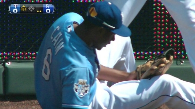 Cain named Royals' top defensive player