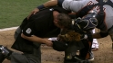 Ump leaves game