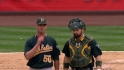 Balfour collects the save