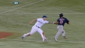Aviles avoids the tag