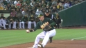 Donaldson's nice barehanded play