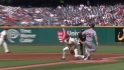 Boesch's single scores two