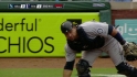 Olivo's strong throw