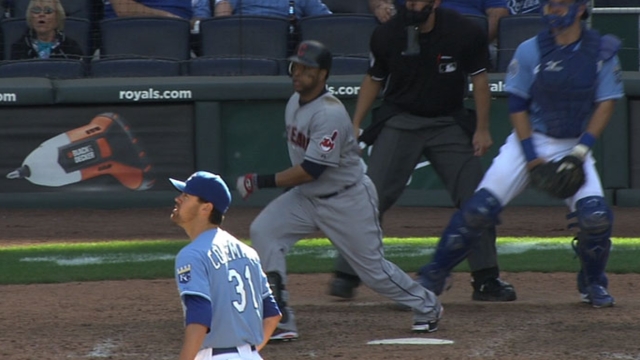 Indians see Santana staying behind the plate