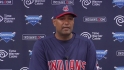 Alomar addresses the media