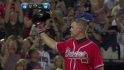 Chipper gets standing ovation