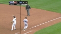 Lowe gets a double play