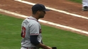 Delgado strikes out the side