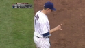 LaHair starts a double play