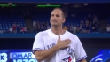 Vizquel removed to an ovation