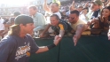A's celebrate on field after win