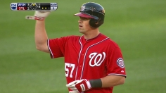 Moore comes through in pinch, Nats take Game 1