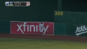 Crisp's leaping catch