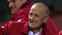 Musial waves to the fans