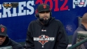 Romo talks to the FOX booth