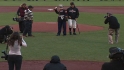 Corporal Kimmel on first pitch