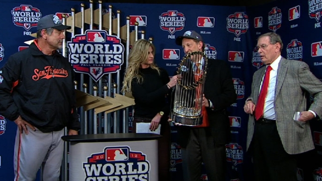 Giants' World Series trophy tour begins Tuesday