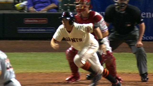 Getting on base key to Brown's path to Giants