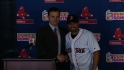 Victorino meets the Boston media