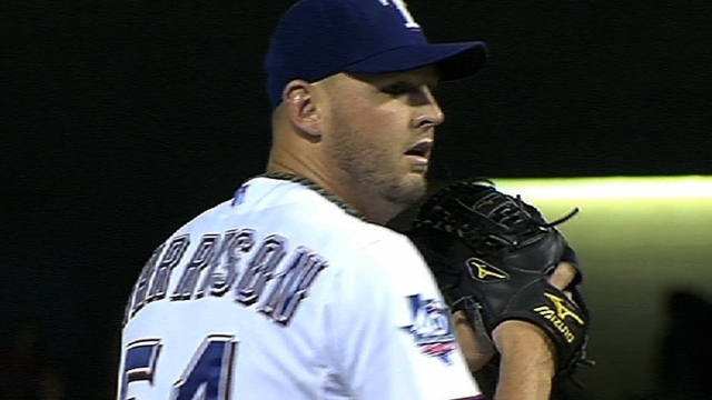 Harrison happy to have deal, spot in Texas rotation