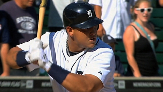 Cabrera homers in first at-bat back from Classic