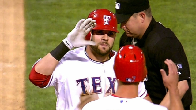 Moreland in Rangers' opening nine for first time