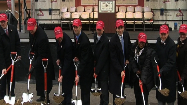 Cardinals break ground on Ballpark Village