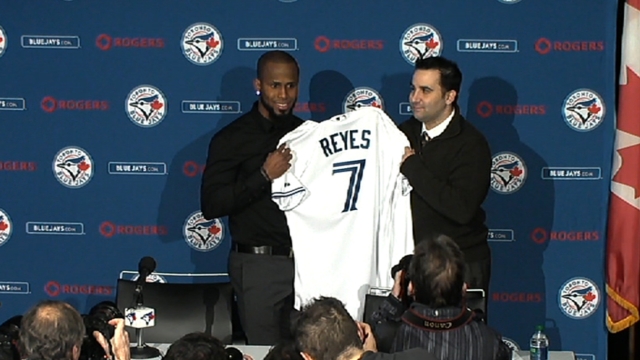 Reyes all smiles as era with Blue Jays takes flight