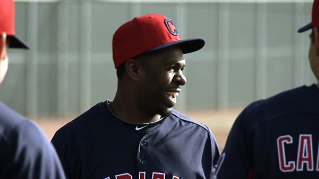 Bourn introduced as Indians' latest acquisition