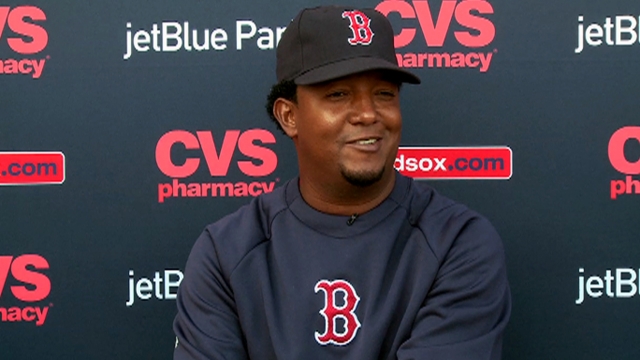 Pedro having a blast in new role with Red Sox