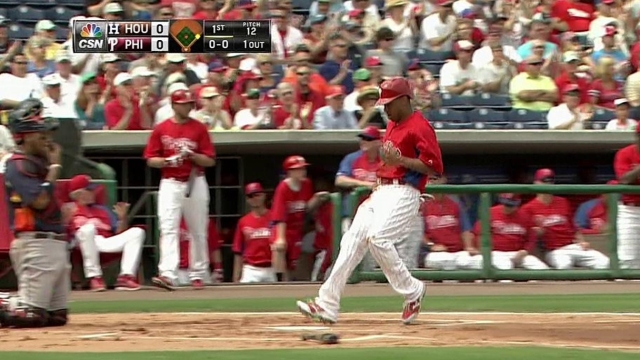 Utley, Hamels come out sharp in Phils' spring opener