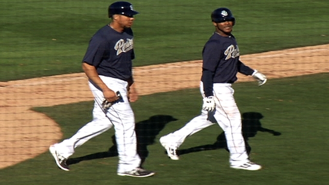 Ross allows homer, fans pair in two frames