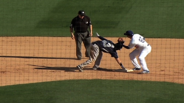 Padres hit seven doubles in win over Dodgers