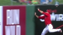Trout's wall-rattling catch