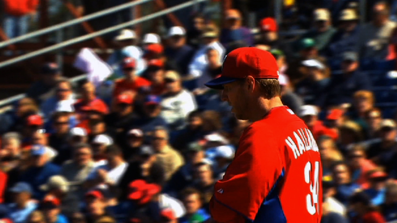 Halladay's four shutout frames help sink Nats