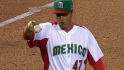 Cruz makes a gesture after bunt
