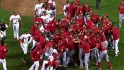 Benches clear in the ninth