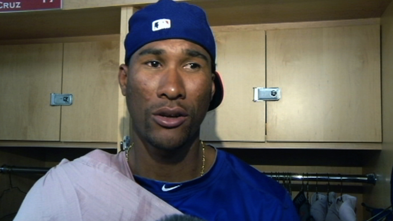 Ogando settles down after first two frames vs. Cubs