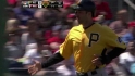 Walker scores on wild pitch