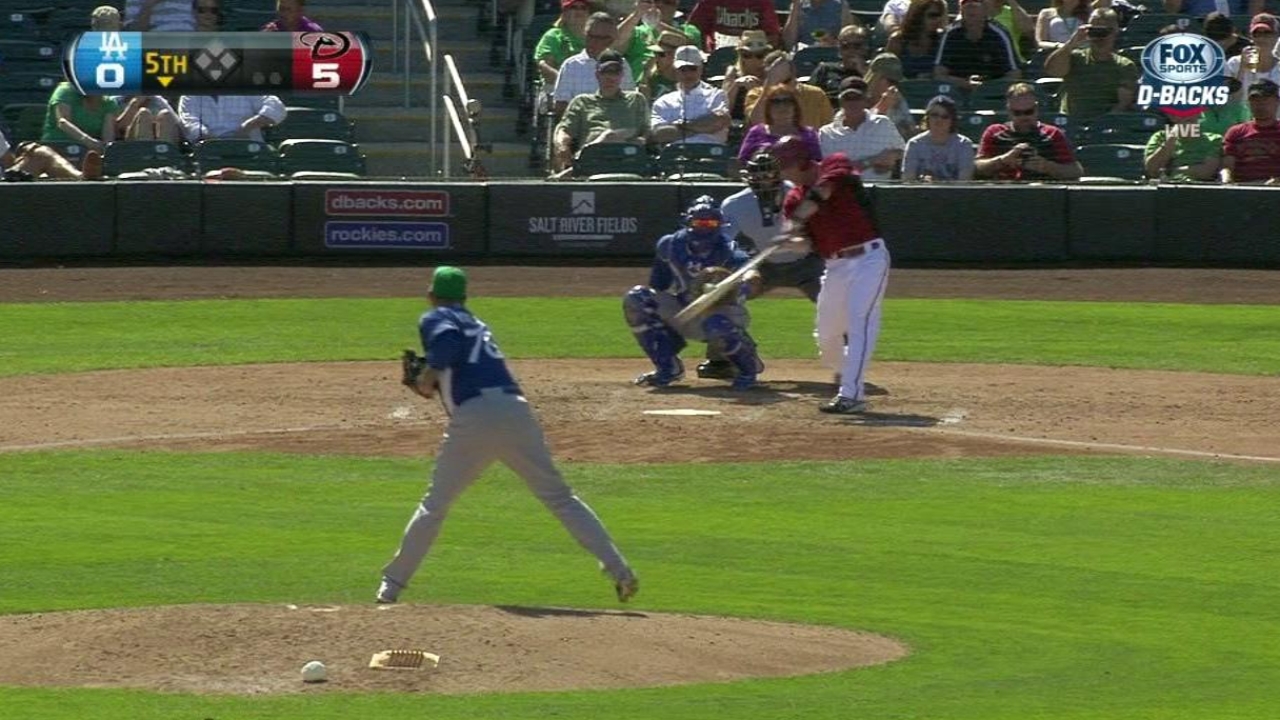 Hill's near-cycle leads D-backs past Dodgers