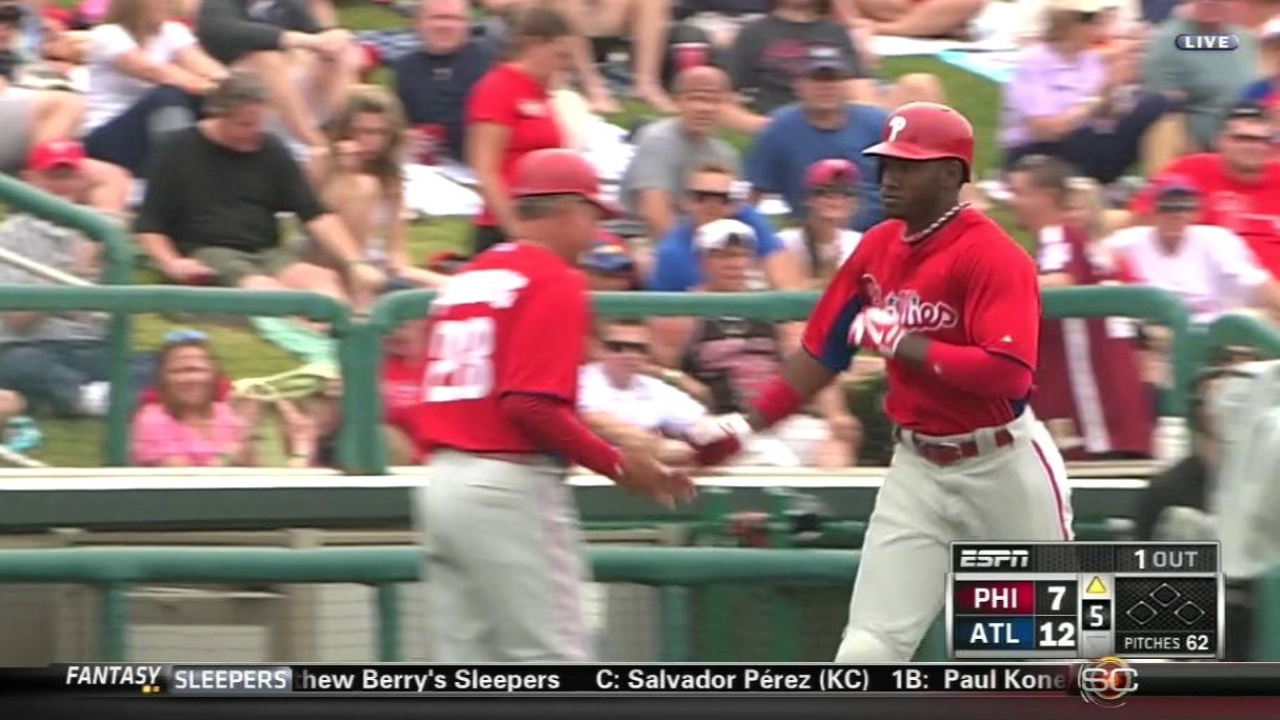 Brown hits fifth Spring Training homer for Phillies