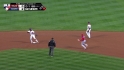 Dominican turns nice double play