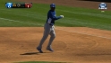 LAD@ARI: Puig singles to center, then steals second