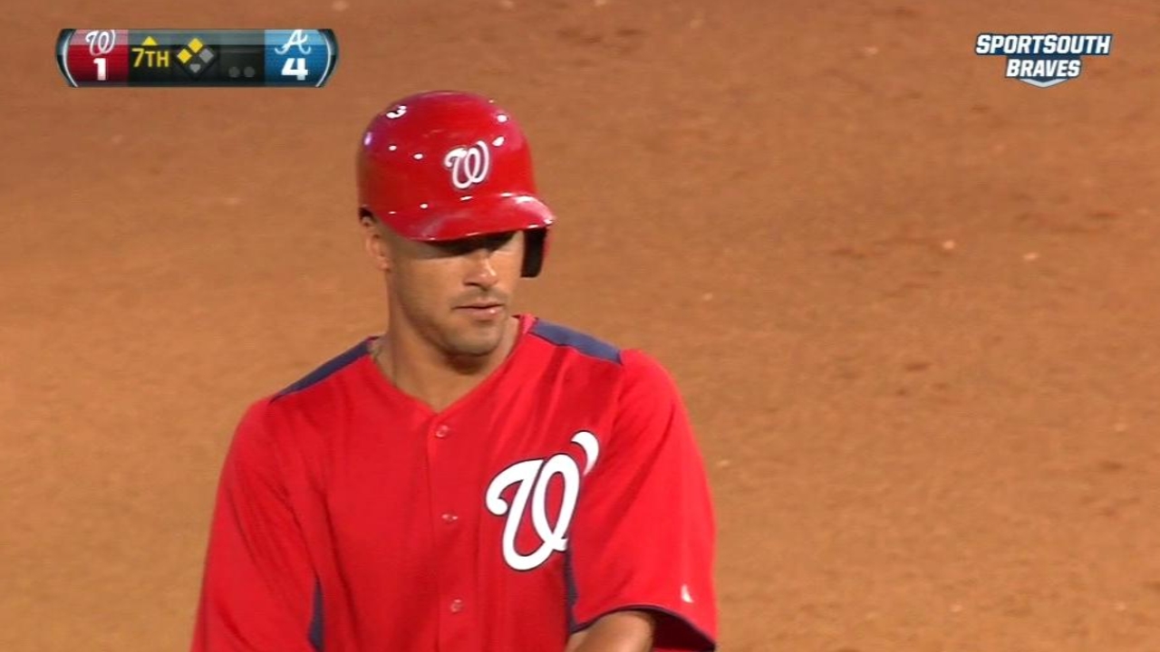 Nationals' offense comes alive late vs. Braves