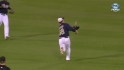 Gyorko's over-the-shoulder catch
