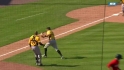 Curry recovers for double play