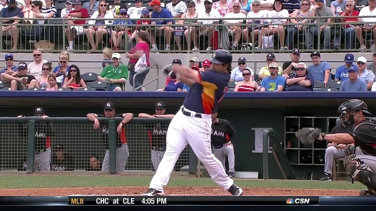 Wallace homers, Cedeno triples in Astros debut