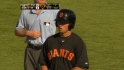 OAK@SF: Panik beats the throw to first base