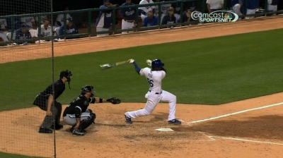 Puig bats leadoff in Major League debut