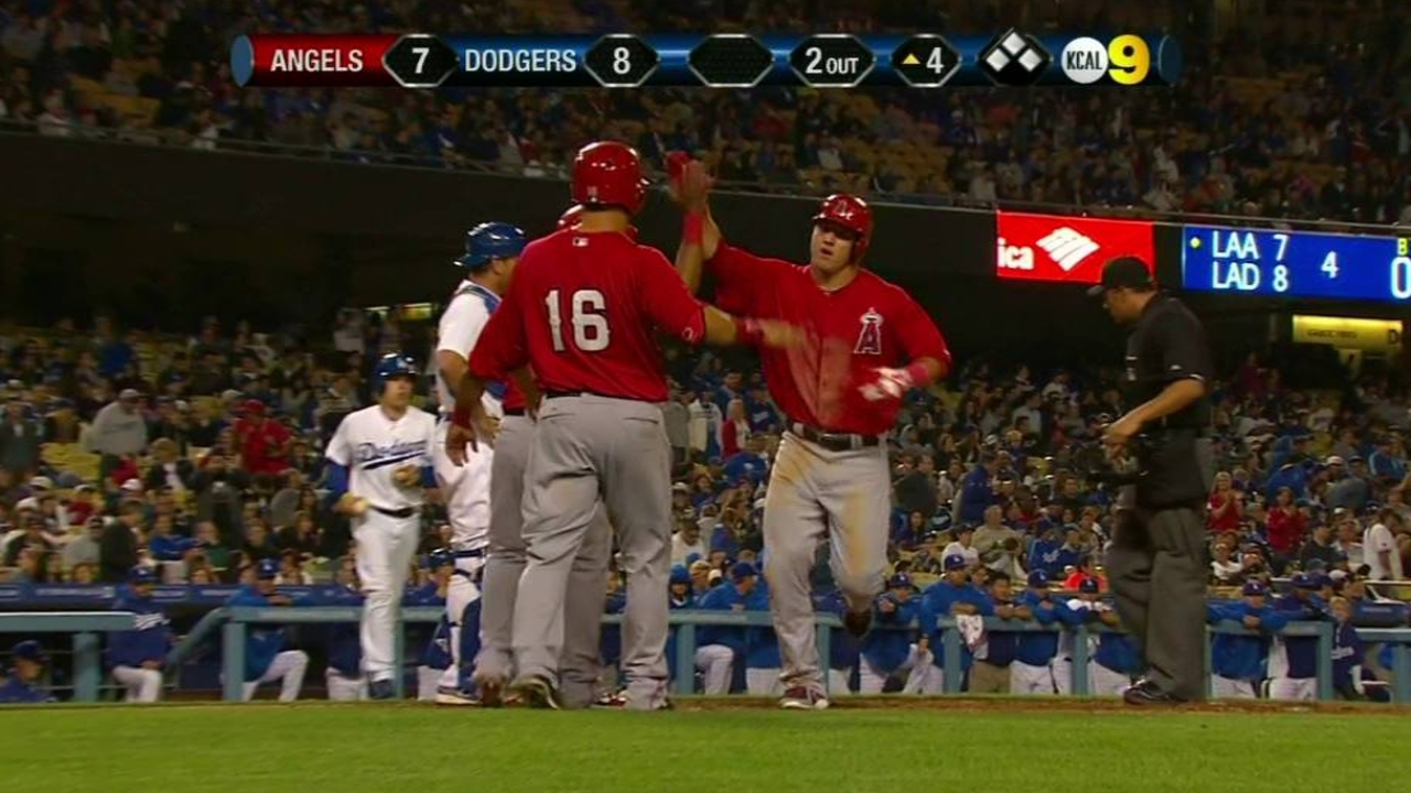 Trout gets 'chills' in first Opening Day experience